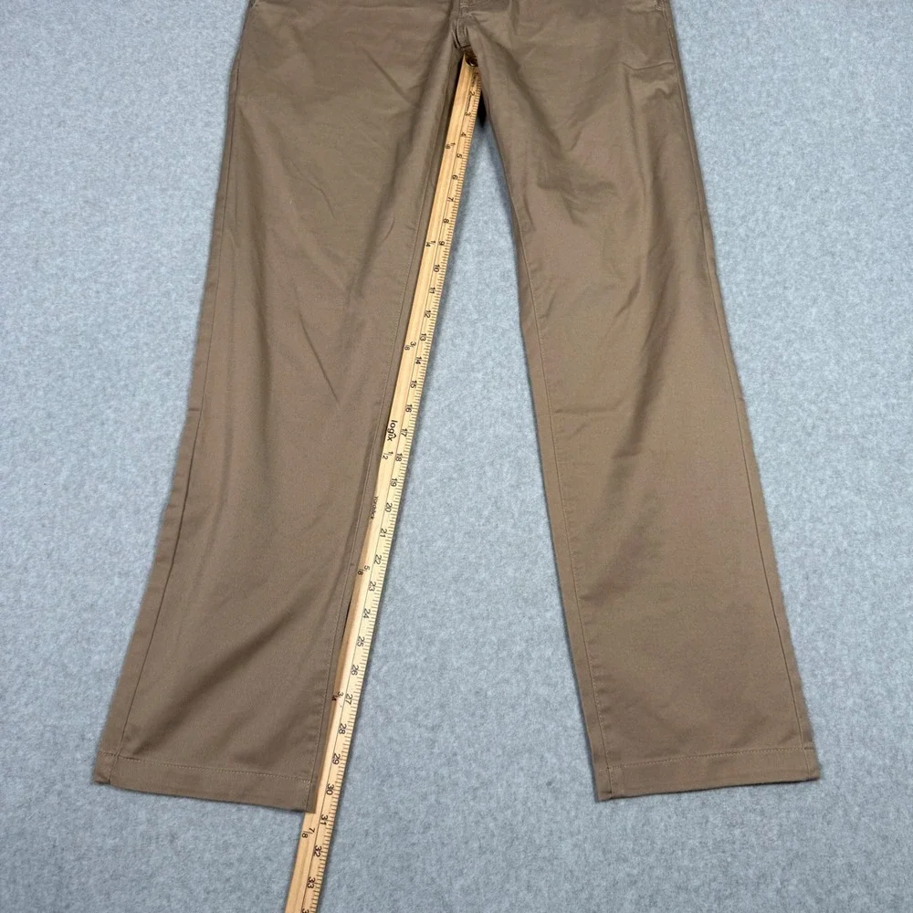 Volcom Frickin Modern Stretch Chino Pants Mens 31x32 Khaki Tan Straight Leg